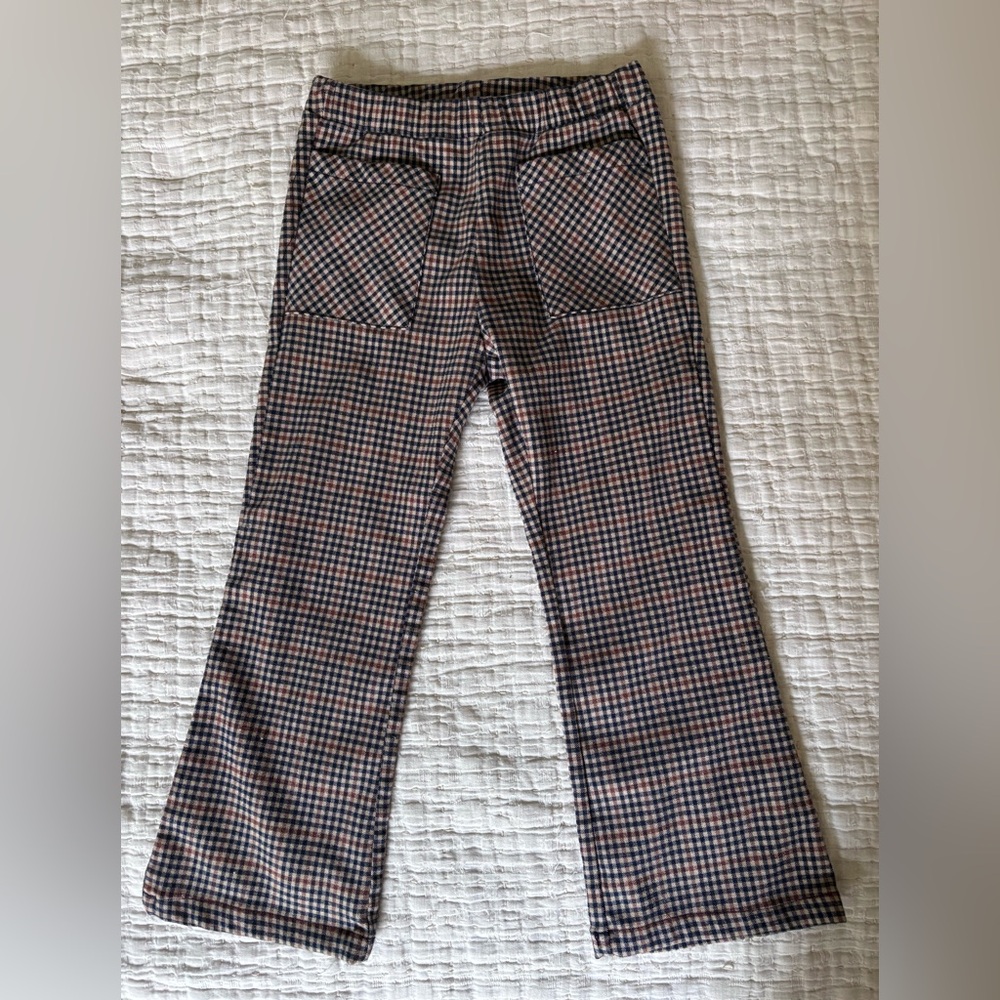 Zara Checkered Flare Pants